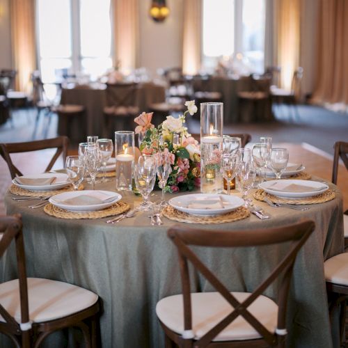 Elegant table details inside our Tucson Ballroom.